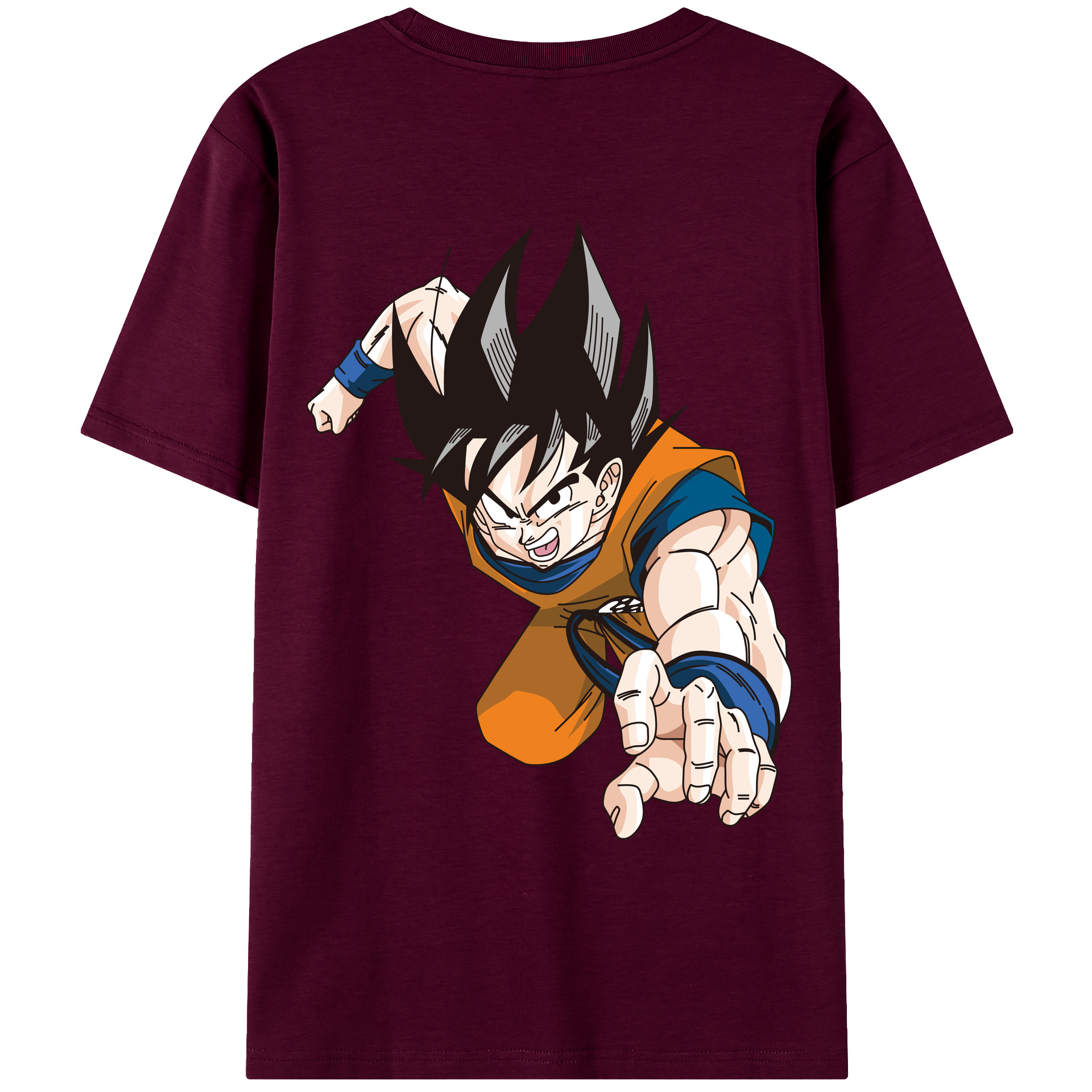 （画像用） ドラゴンボール 孫悟空（そん ごくう）Son Goku カカロット DRAGON BALL Kakarotto レディース半袖Tシャツ(バックプリント)